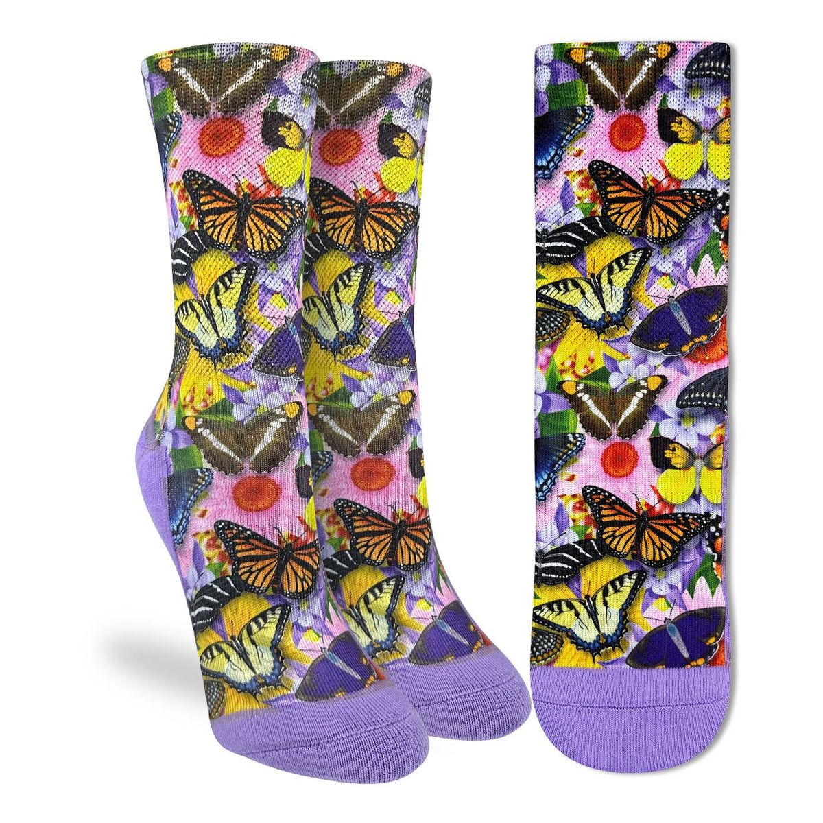 Botanical Butterflies, Active Fit Socks