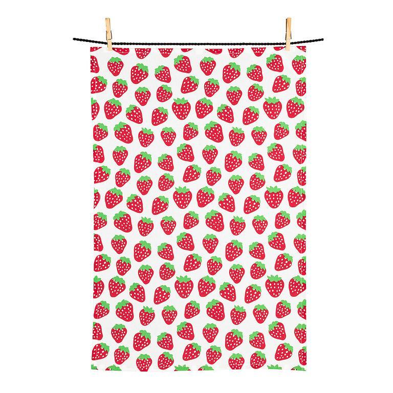 Strawberries Dishcloth & Kitchen Towel Set