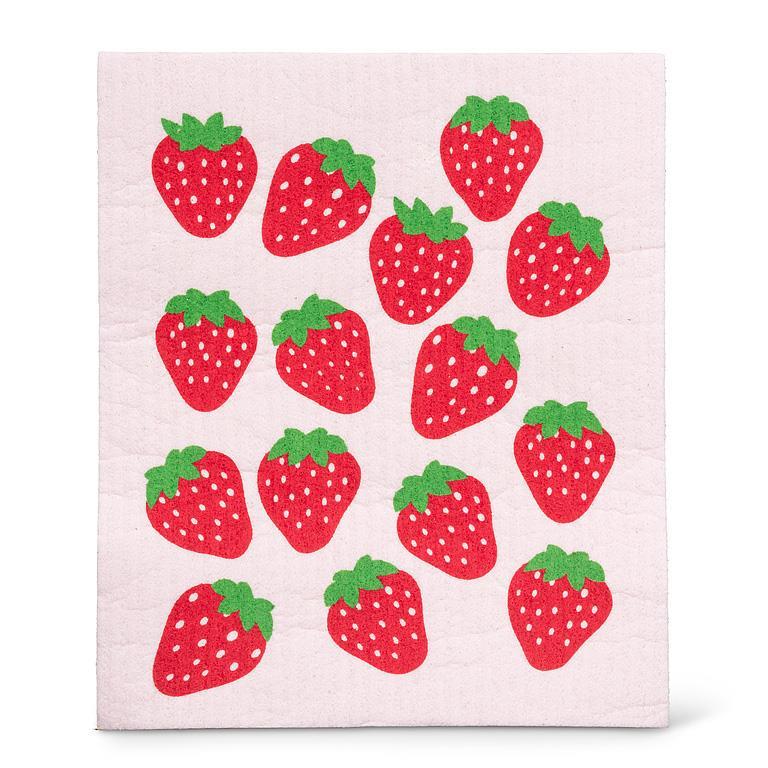 Strawberries Dishcloth & Kitchen Towel Set