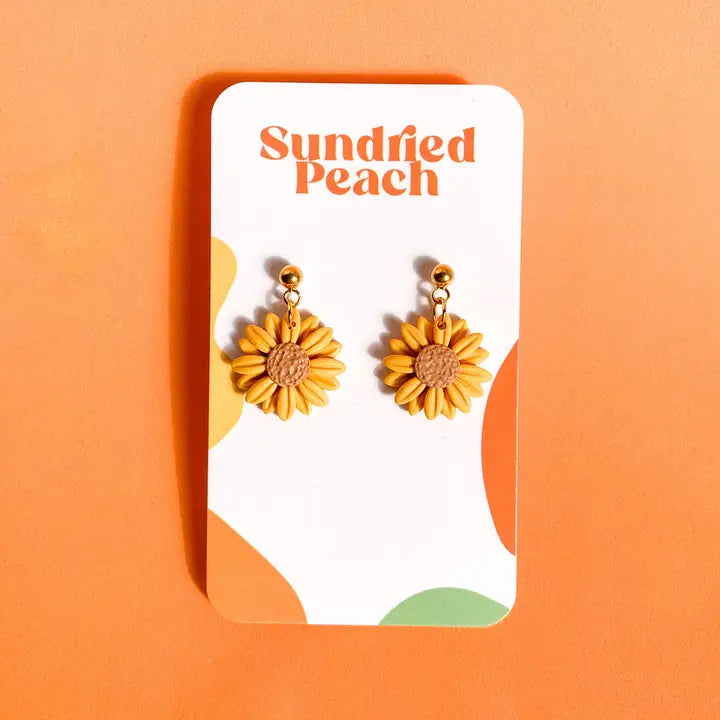 Sunflower Dangle Earrings