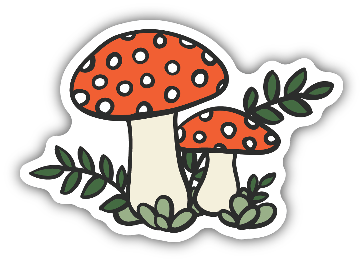 Mushroom Sketch Sticker