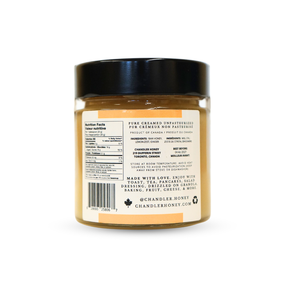 Lemon & Ginger Raw Honey(*15)