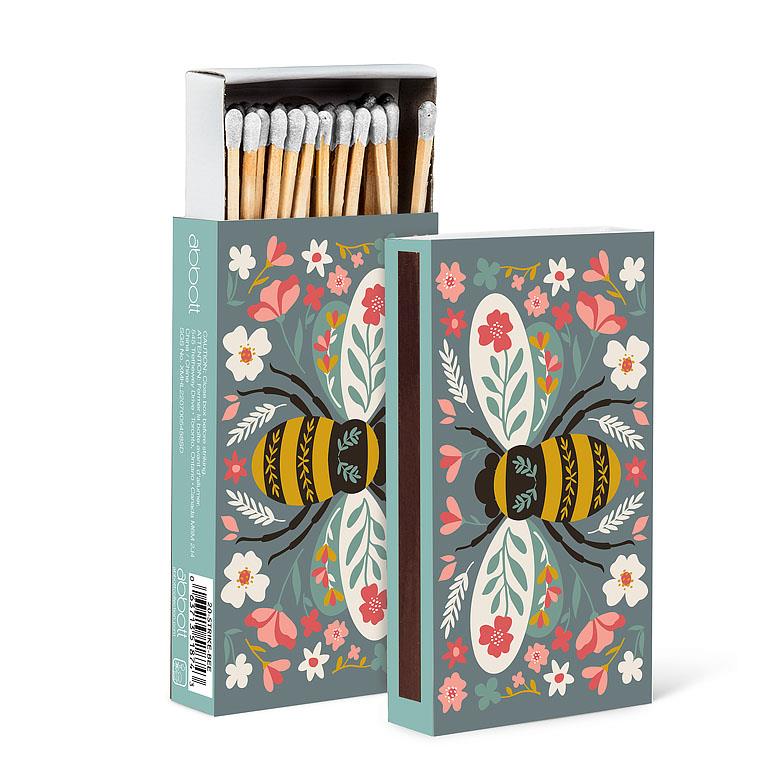 Colourful Floral Bee Matches