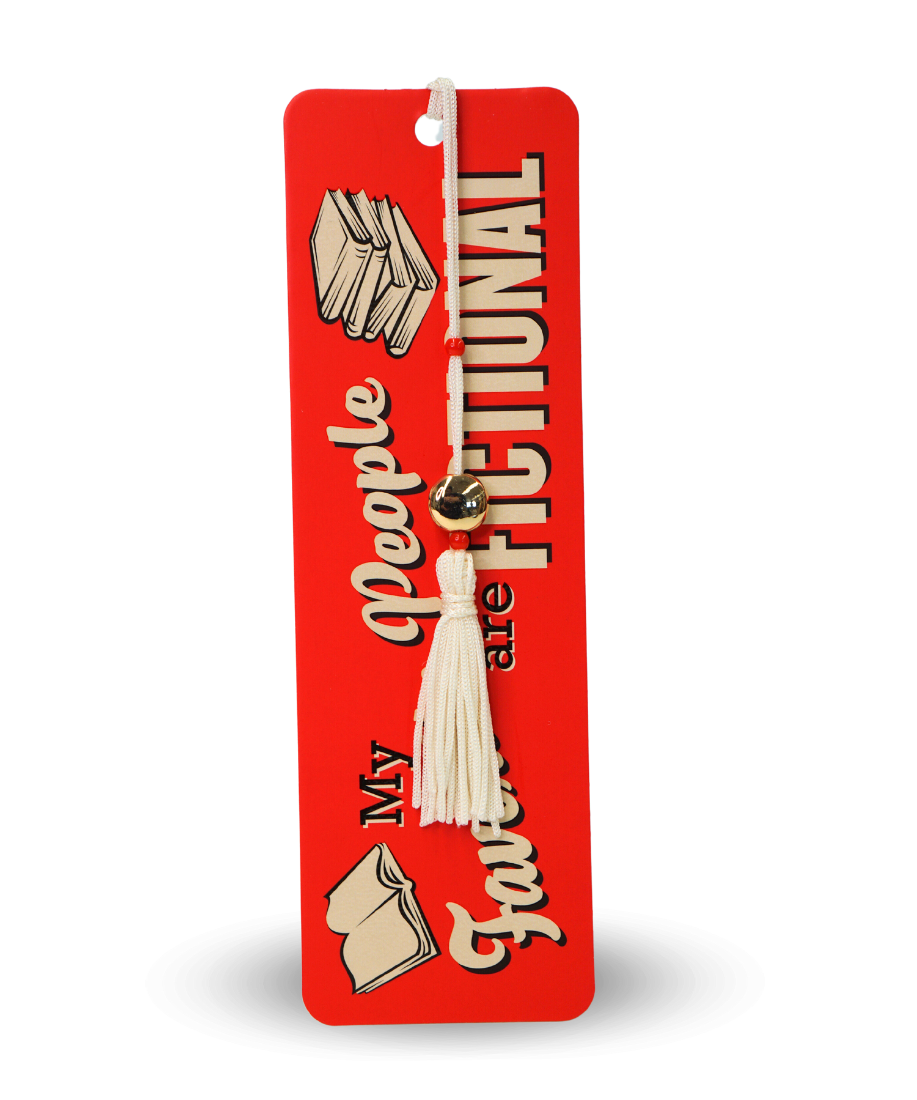 My Favourite People are Fictional Beaded Bookmark