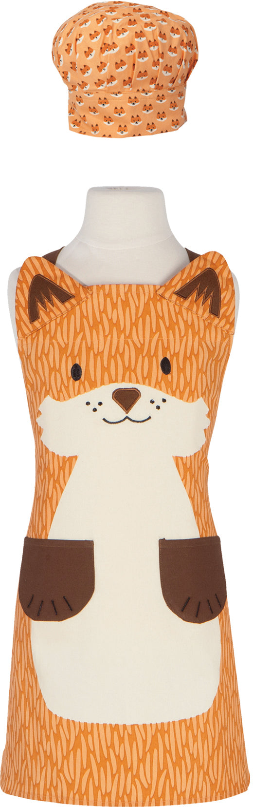 Fox Daydream Kids Apron and Hat Set