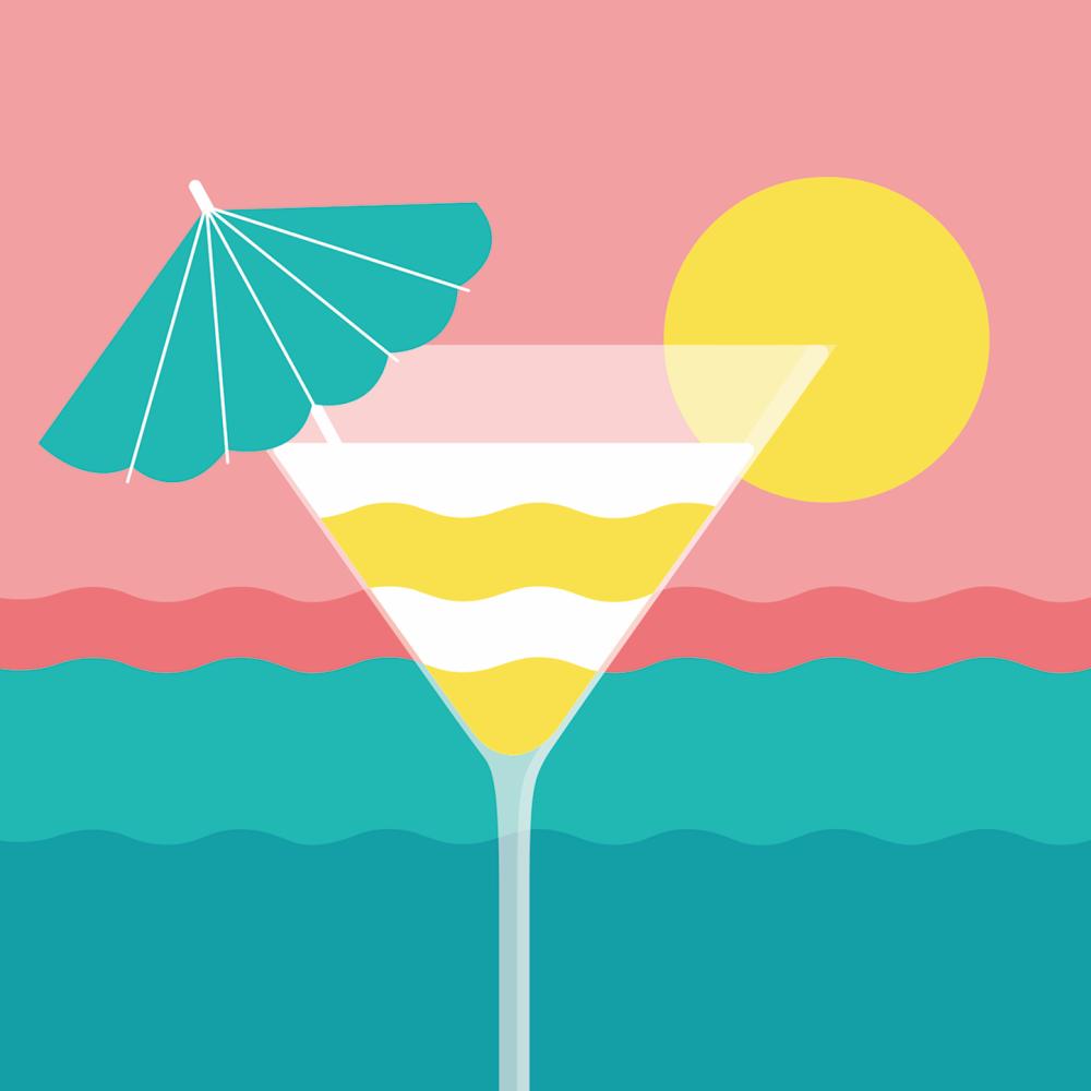 Soleil Couchant Cocktail Napkins