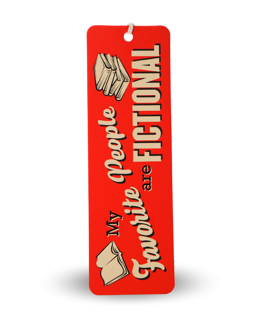 My Favourite People are Fictional Beaded Bookmark