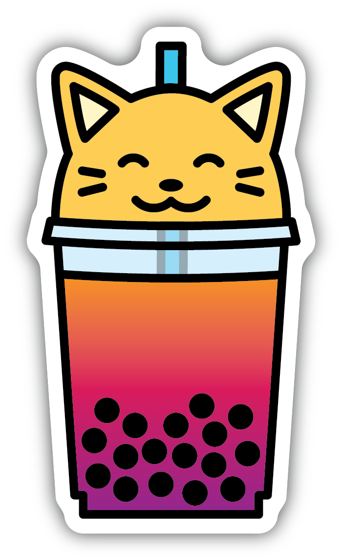 Cat Boba Sticker