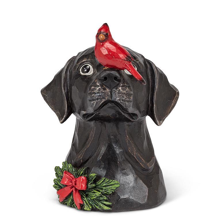 Labrador Head with Hat & Cardinal