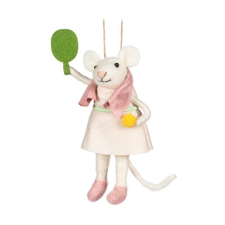 Pickleball Mouse Ornament