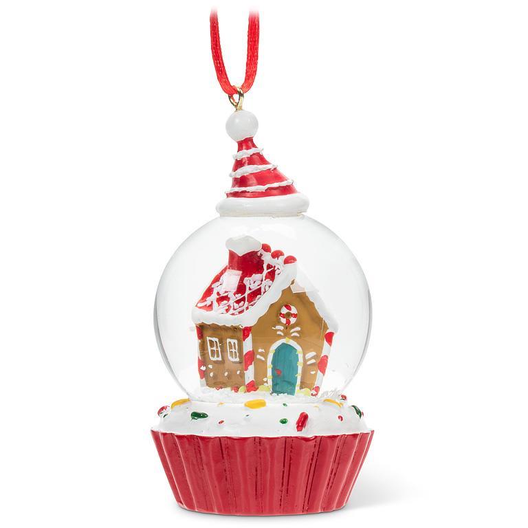Candy House Snow Globe Ornament