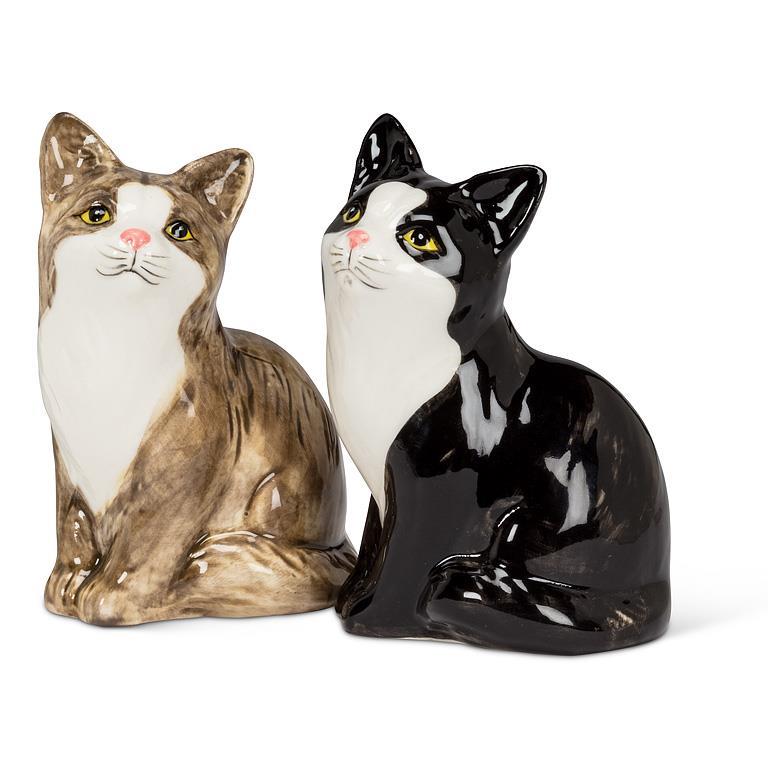 Sitting Cat Pair Salt & Pepper
