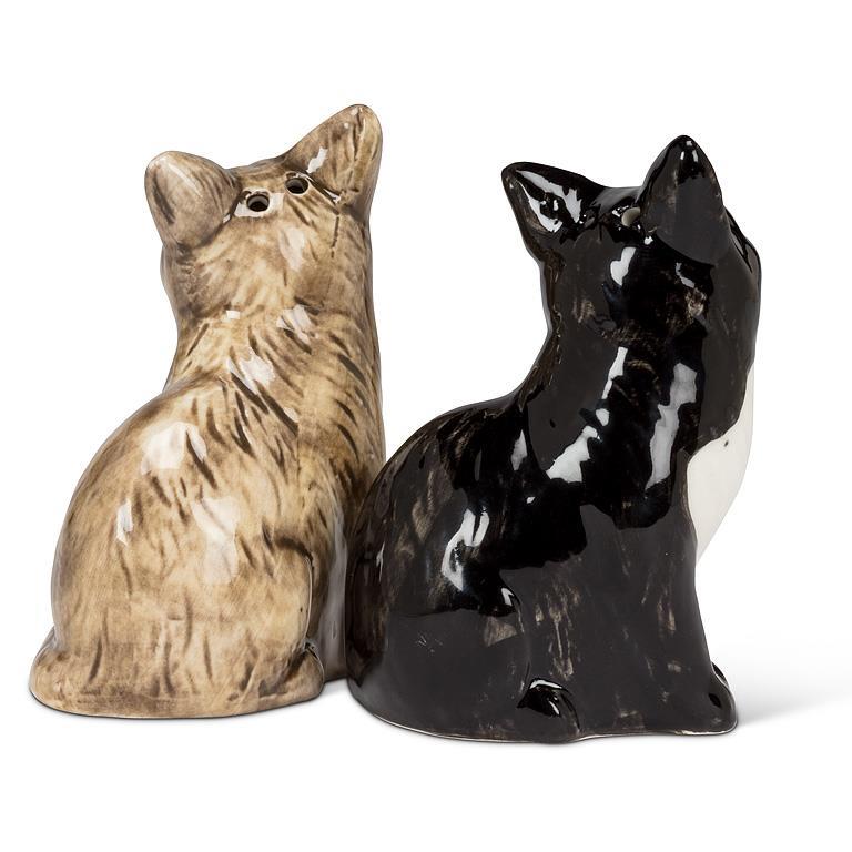 Sitting Cat Pair Salt & Pepper