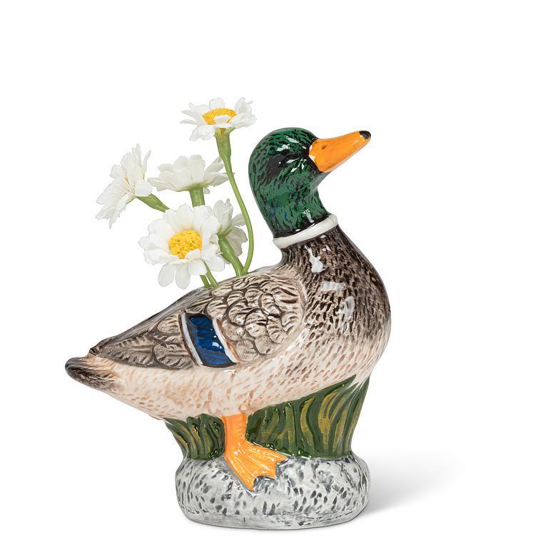 Standing Mallard Bud Vase
