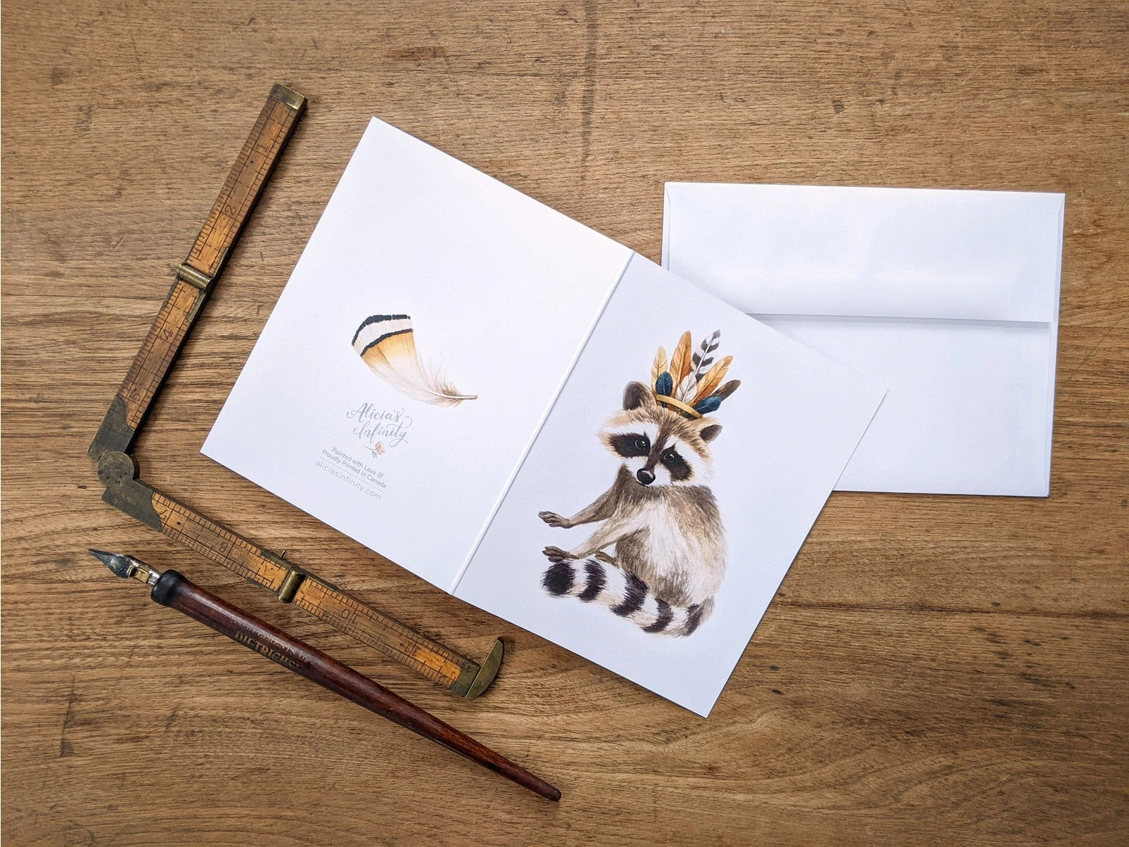 Raccoon, Greeting Card