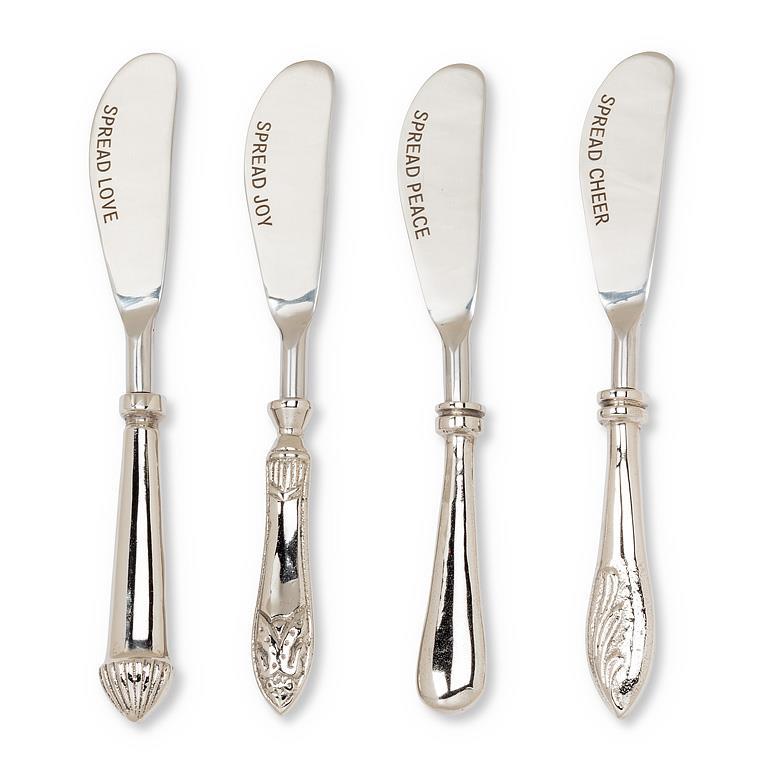 Festive Cheer Pate Spreaders, Set of 4