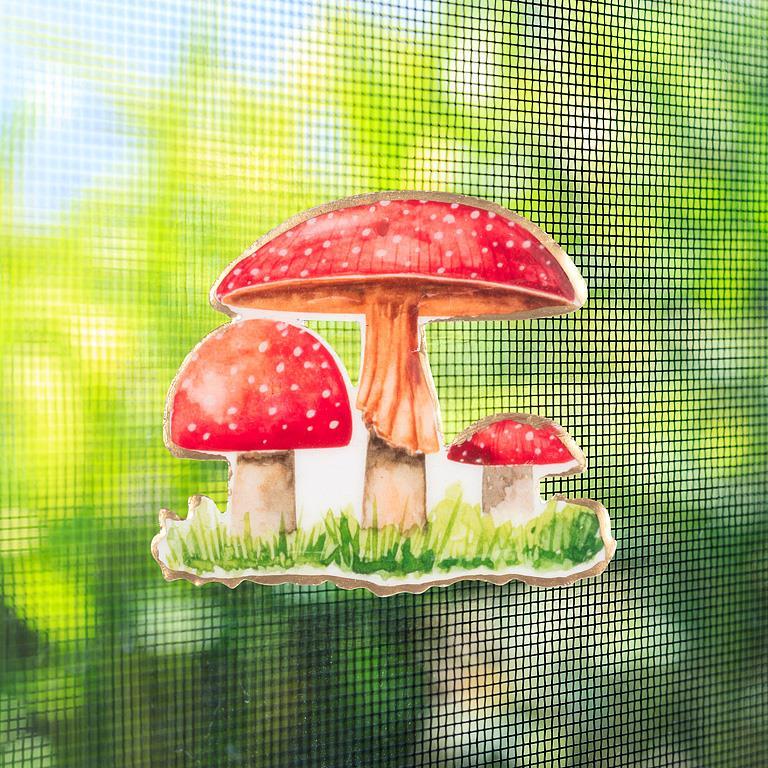 Mushrooms Two-Sided Magnet