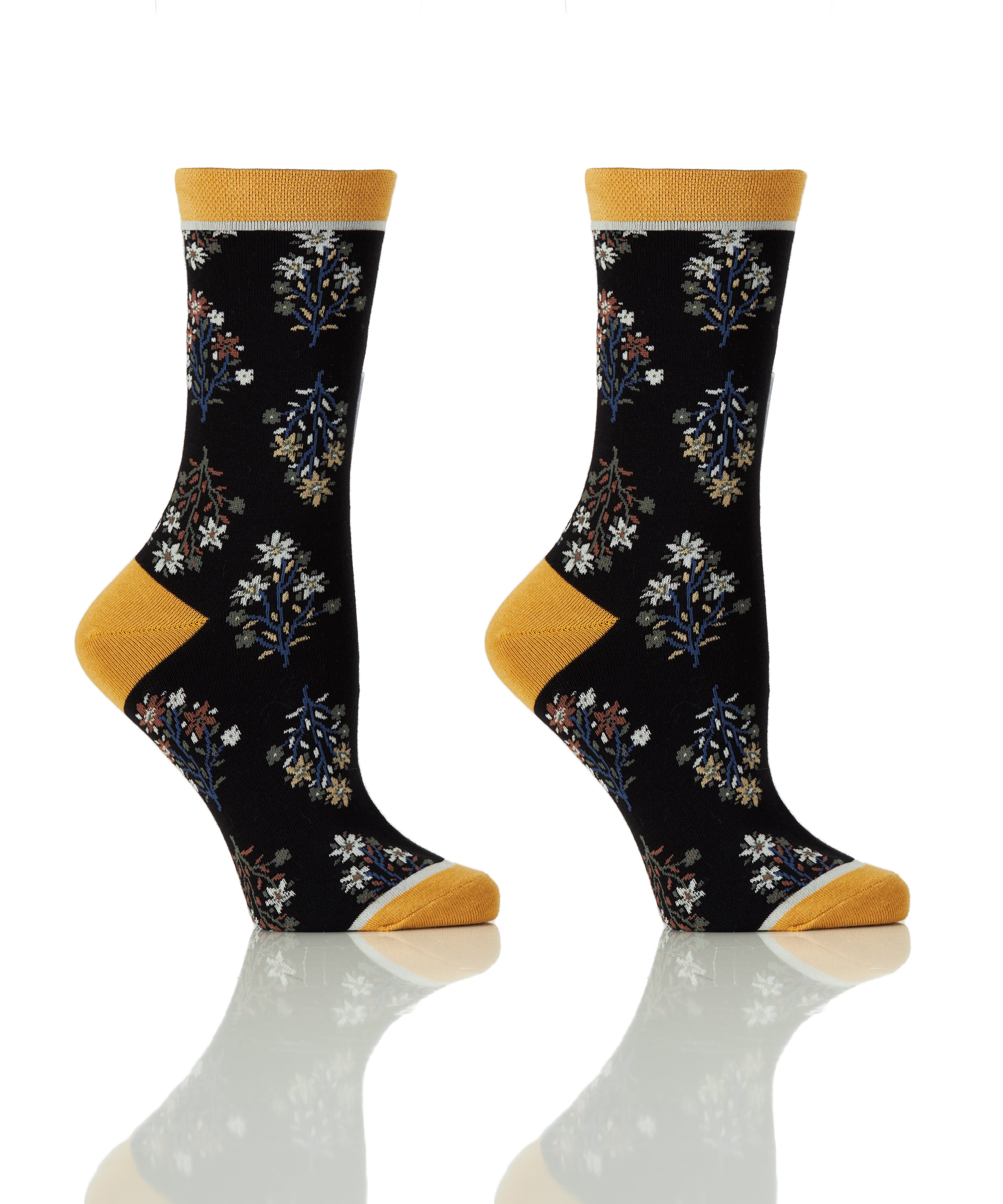 Night Florals, Crew Socks