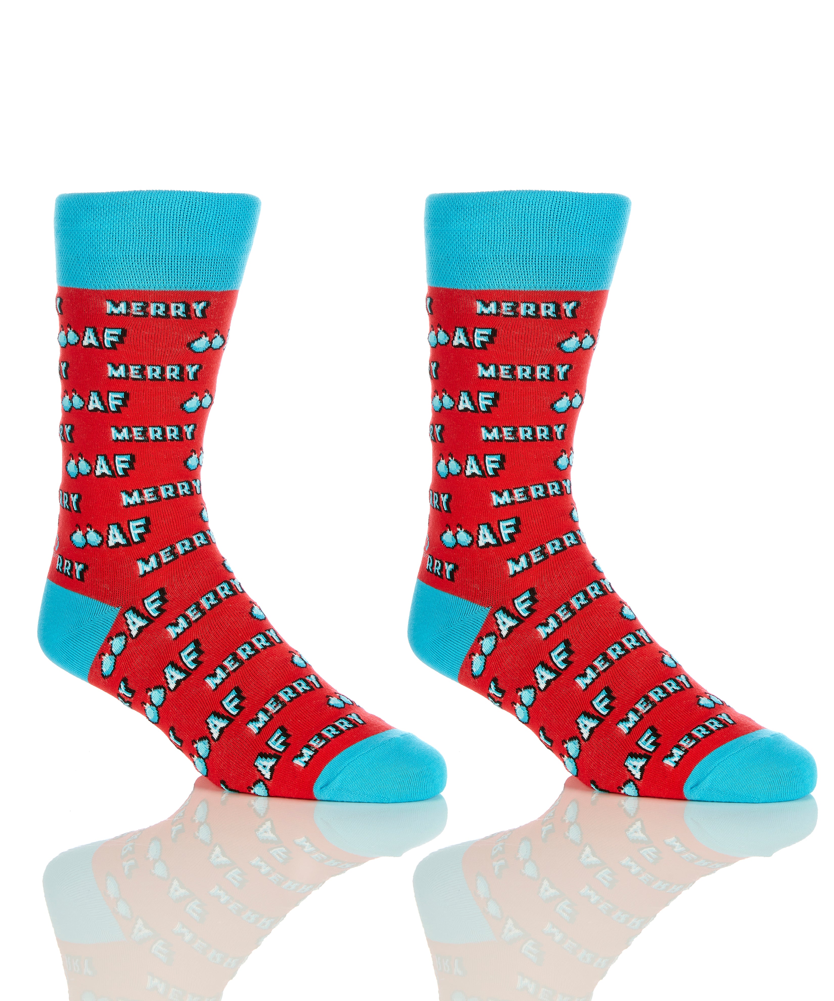 Merry AF, Holiday Crew Socks