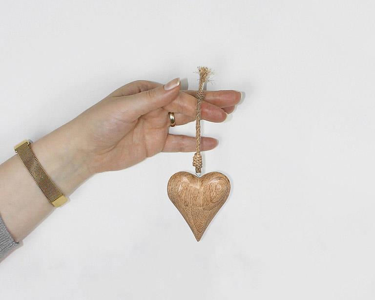 Wooden Heart Ornament