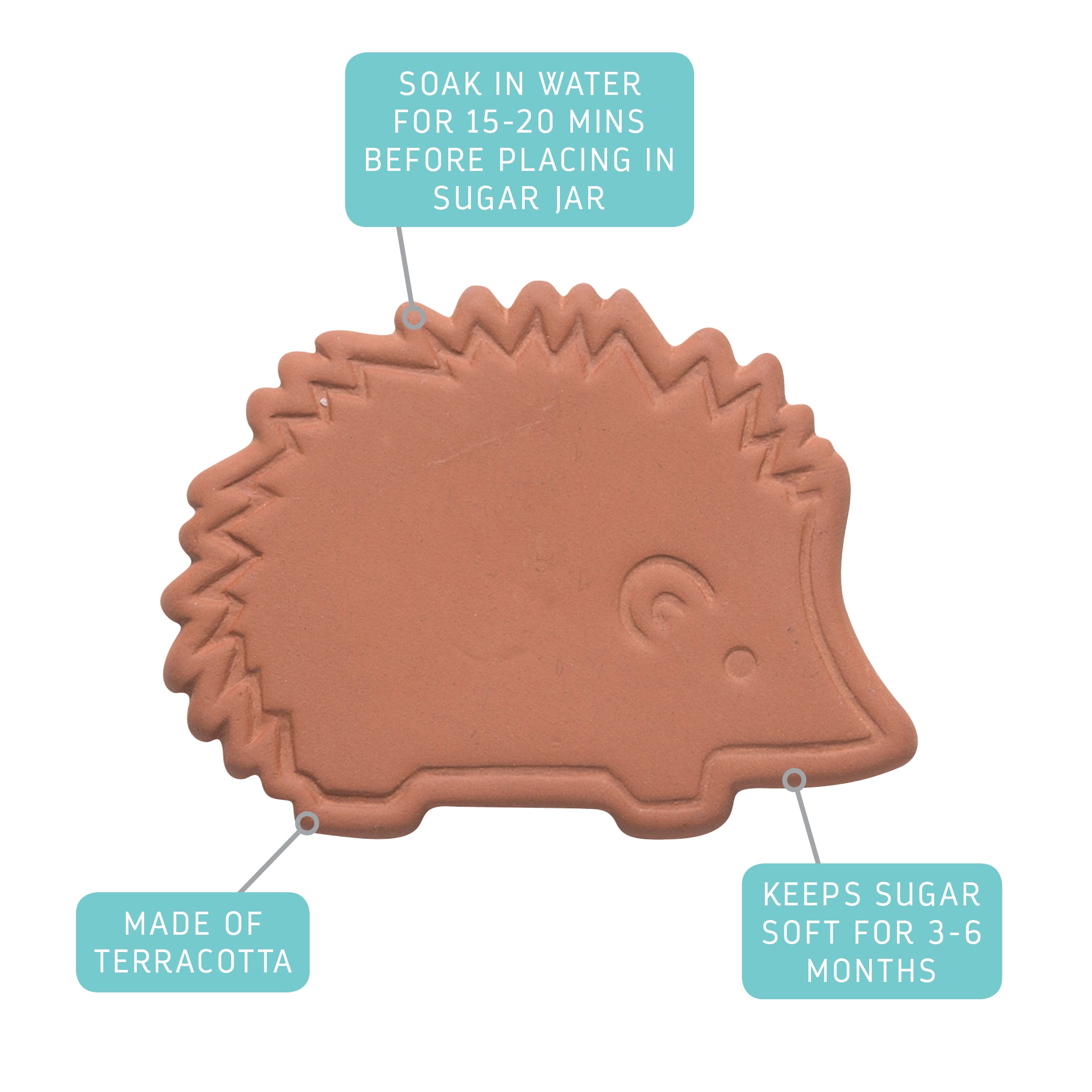 Harriet Hedgehog Terracotta Sugar Saver