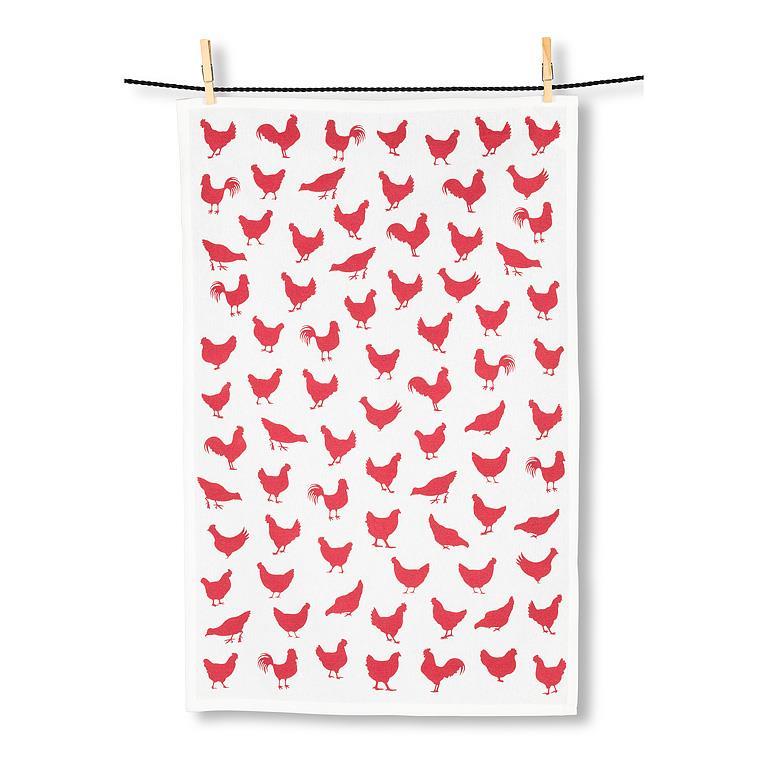 Chickens Tea Towel