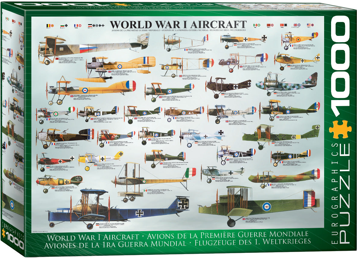 World War I Aircraft, 1000 Piece Puzzle