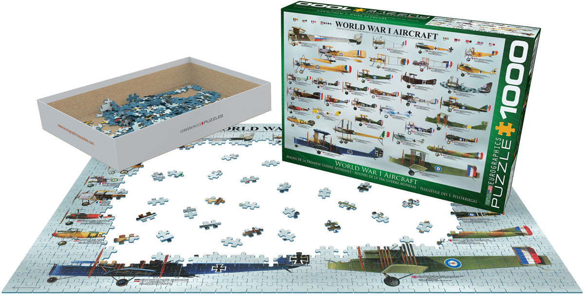 World War I Aircraft, 1000 Piece Puzzle