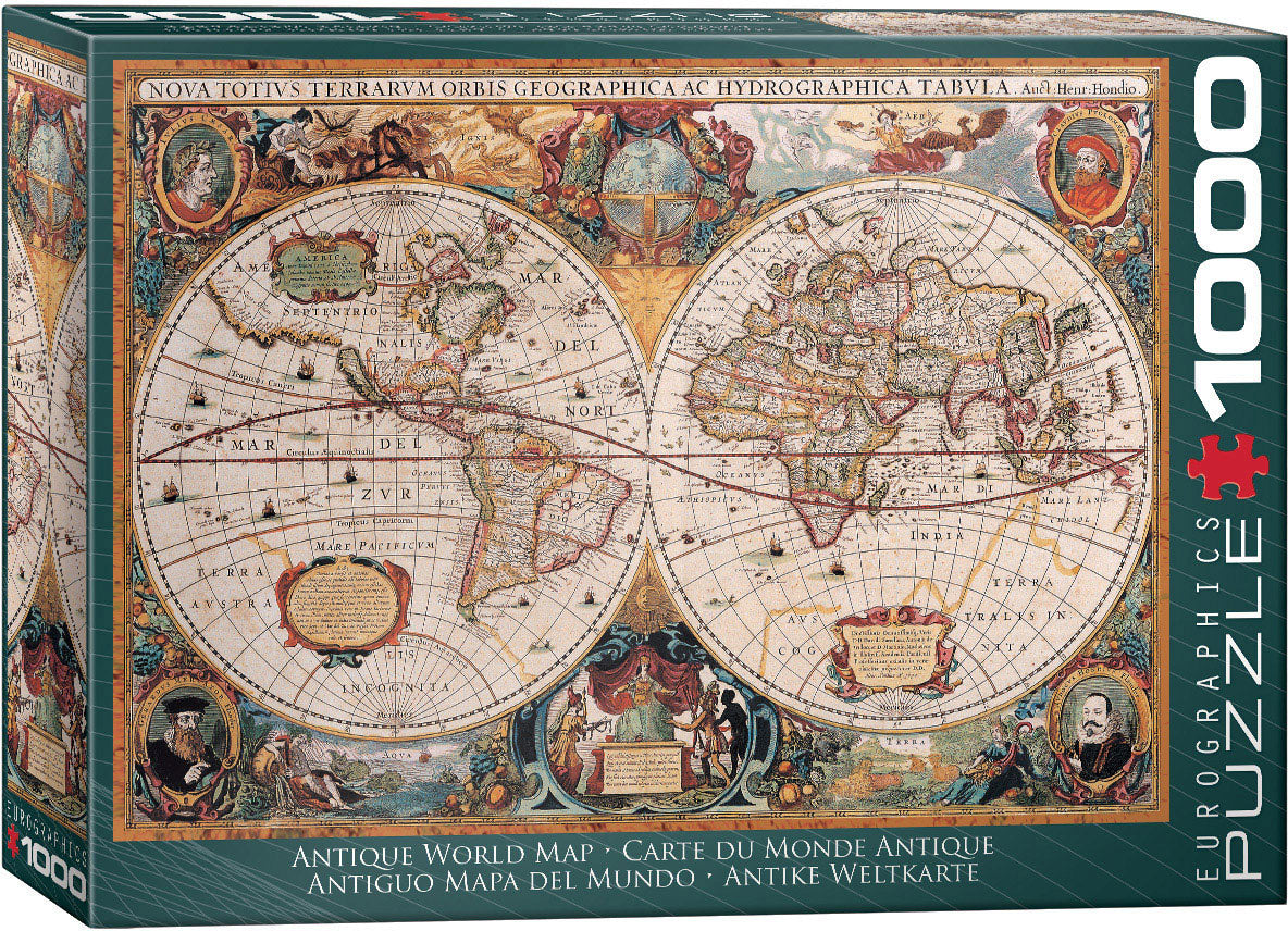 Orbis Geographica World Map, 1000 Piece Puzzle