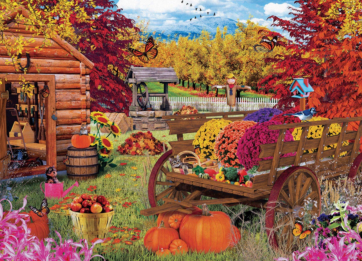 Autumn Garden, 1000 Piece Puzzle
