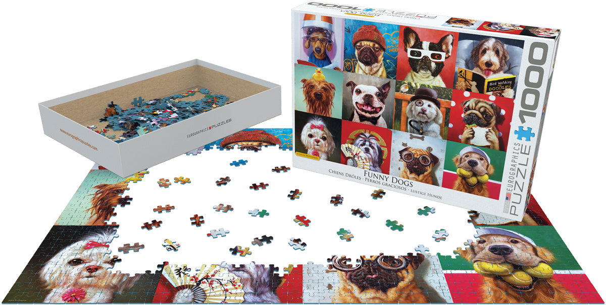 Funny Dogs, 1000 Piece Puzzle