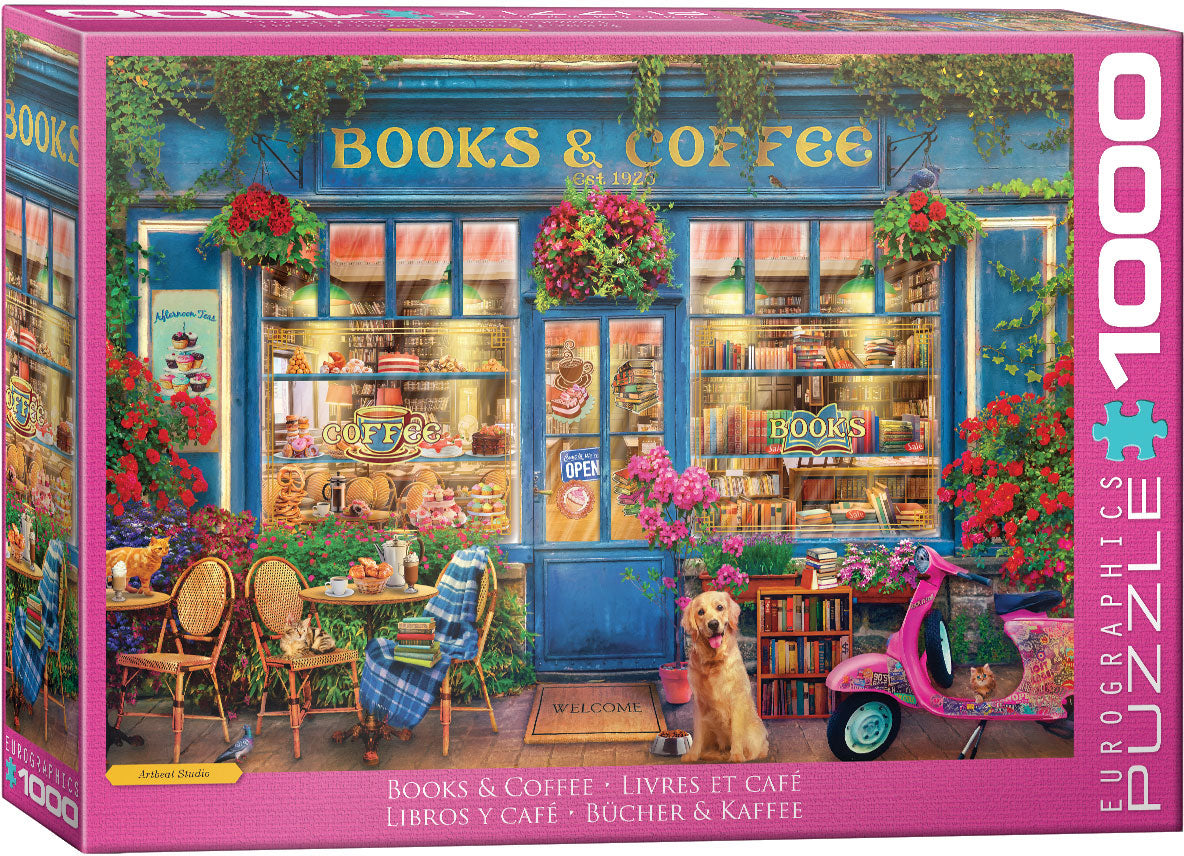 Books & Coffee, 1000 Piece Puzzle