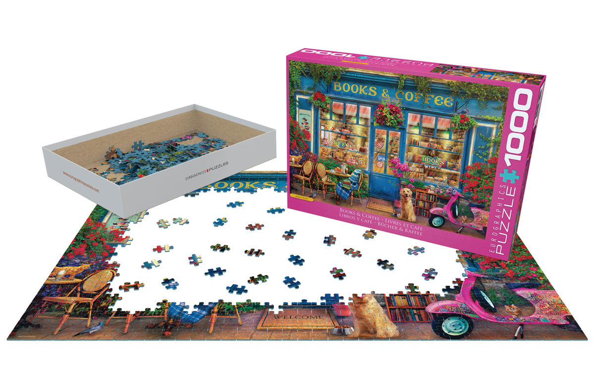 Books & Coffee, 1000 Piece Puzzle