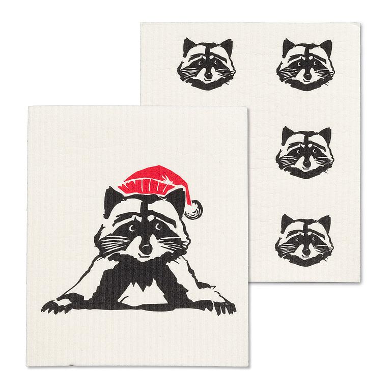 Raccoon With Hat, Set of 2