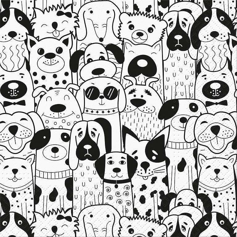 Dogs Symphony Lunch Napkins