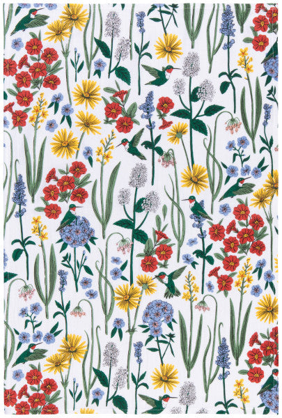 Hummingbird Bakers Flour Sack Tea Towels, Set of 3