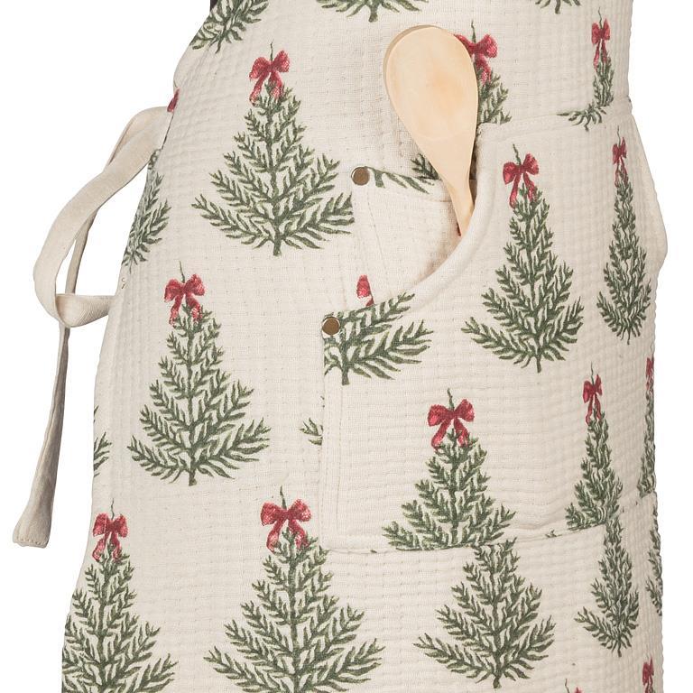 Holiday Trees with Bows Apron