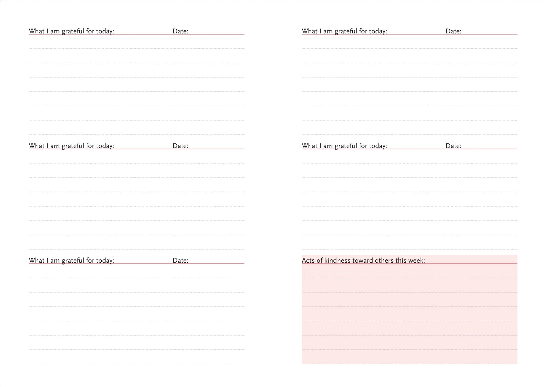 A Daily Dose of Gratitude Journal