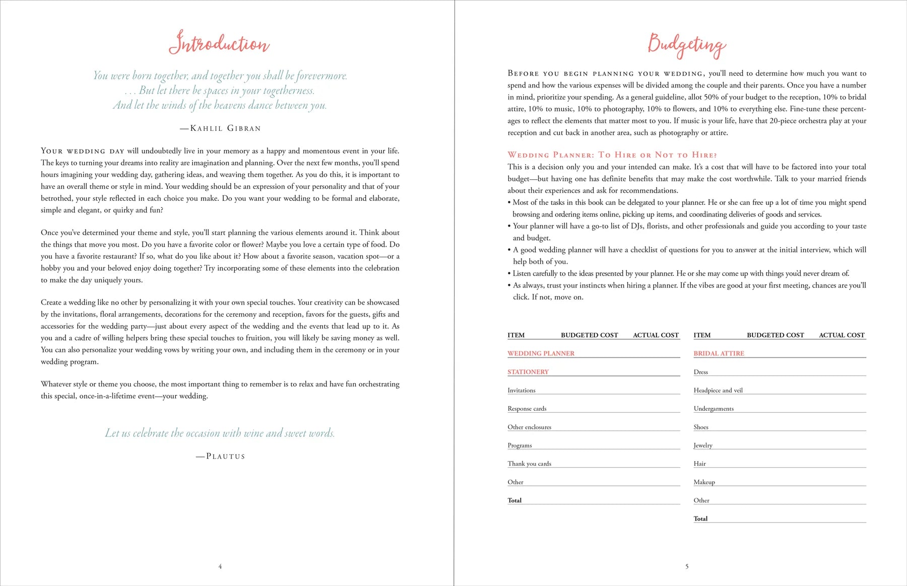 Tying the Knot Wedding Organizer