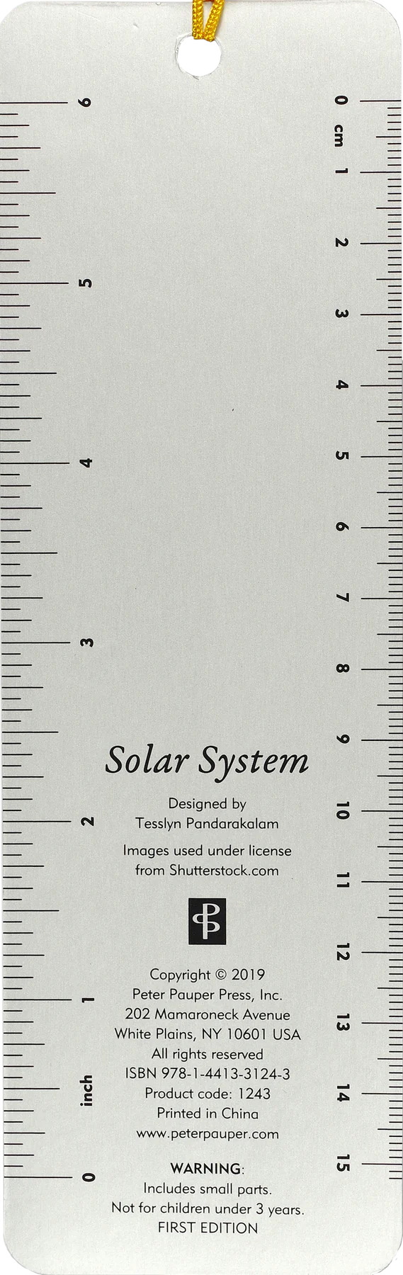 Solar System Children's Bookmark
