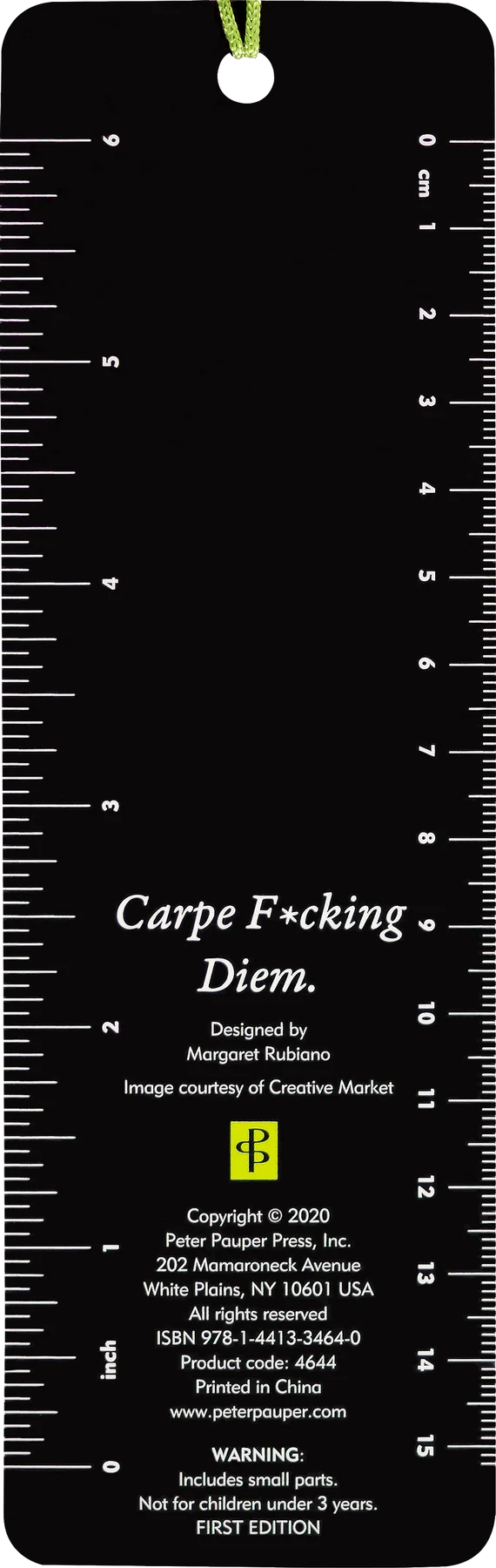 Carpe F*cking Diem Beaded Bookmark