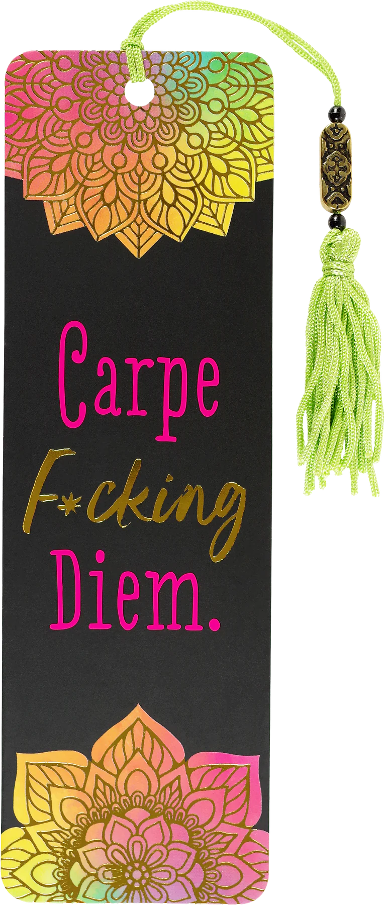 Carpe F*cking Diem Beaded Bookmark