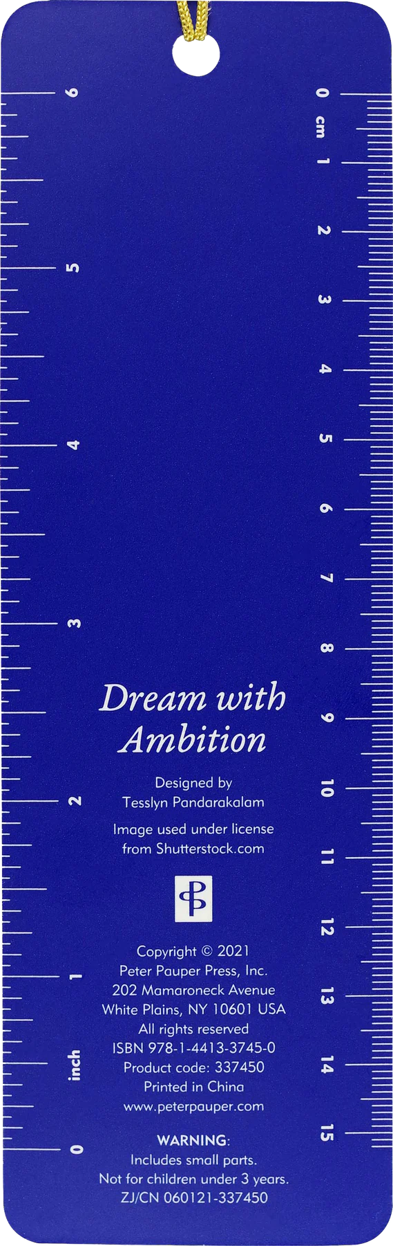 Dream with Ambition Beaded Bookmark
