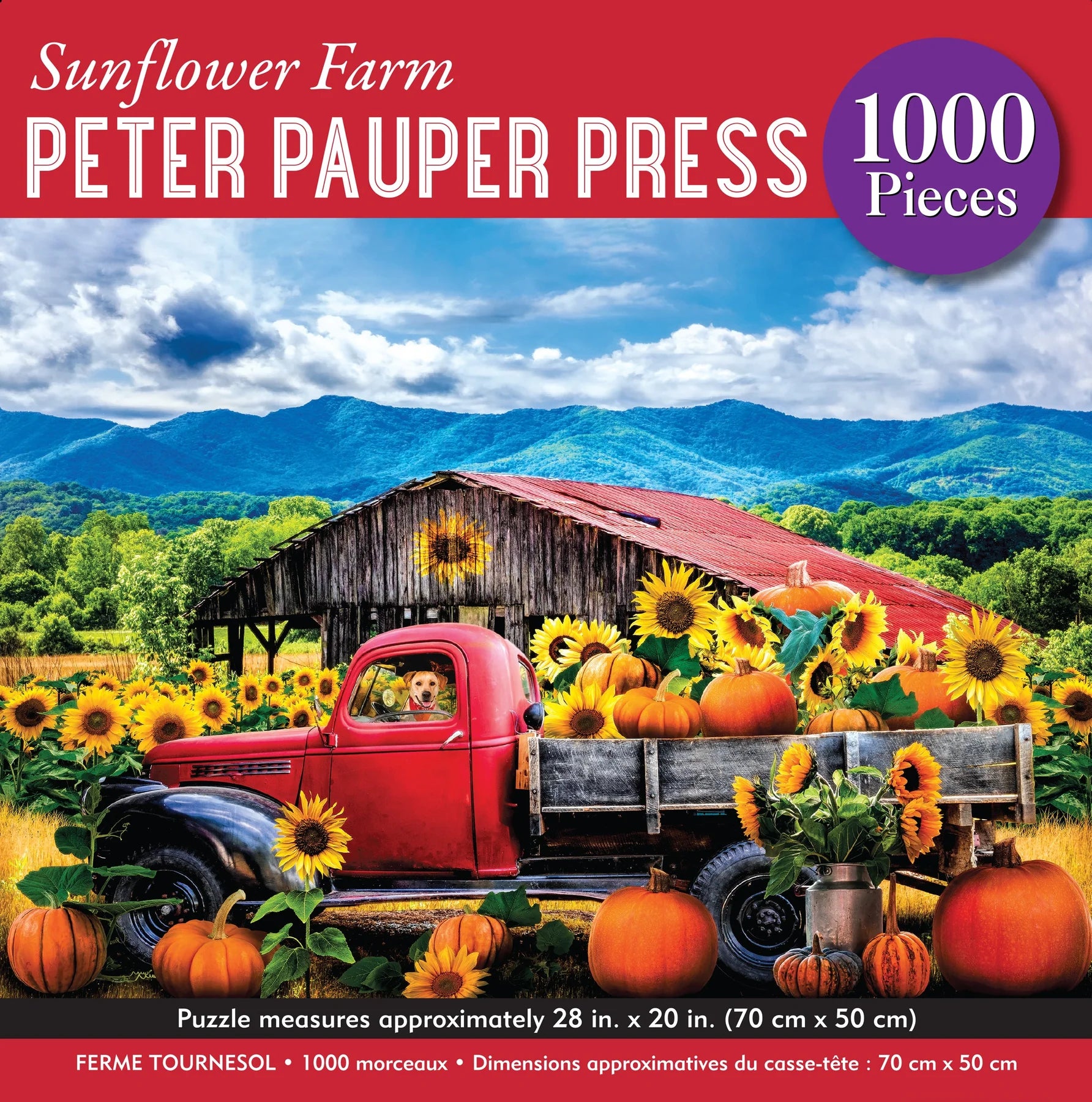 Sunflower Farm, 1000 Piece Puzzle