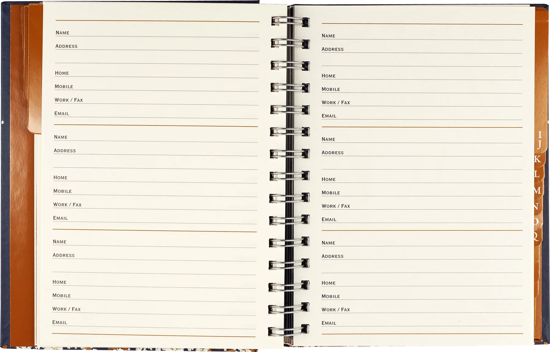 Falling Blossoms Large Address Book