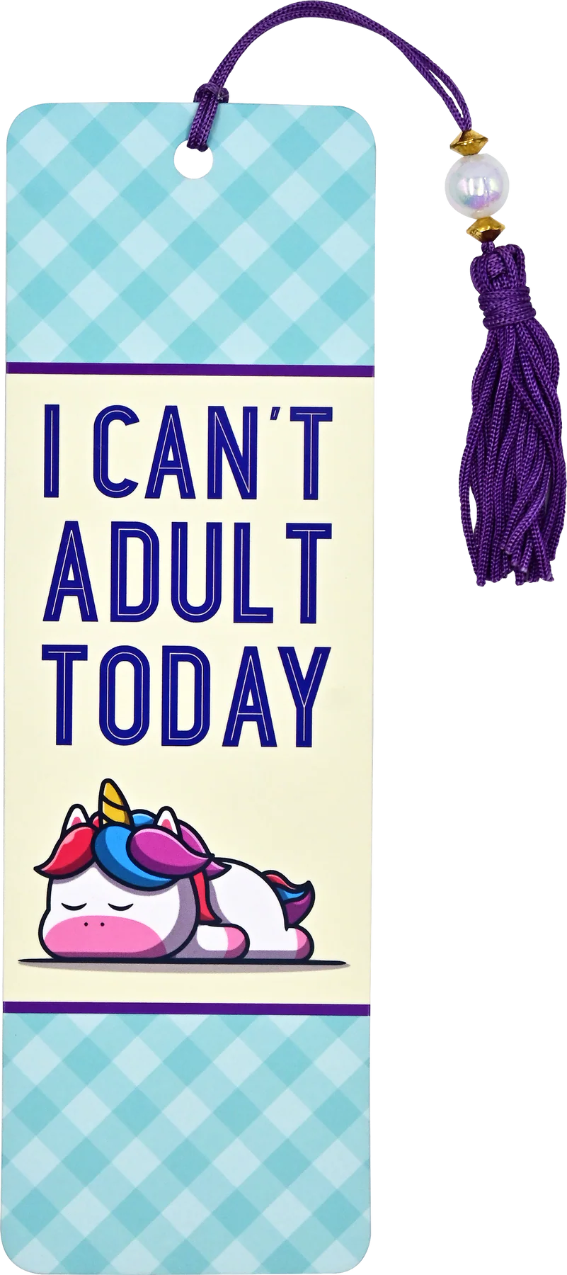 I Can't Adult Today Beaded Bookmark