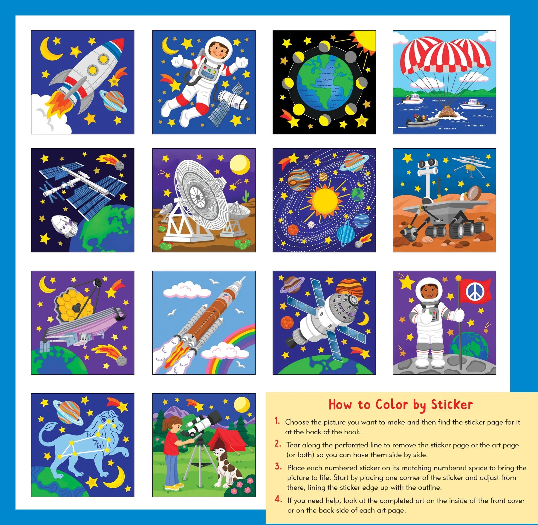 My First Colour-by-Sticker Book, Outer Space