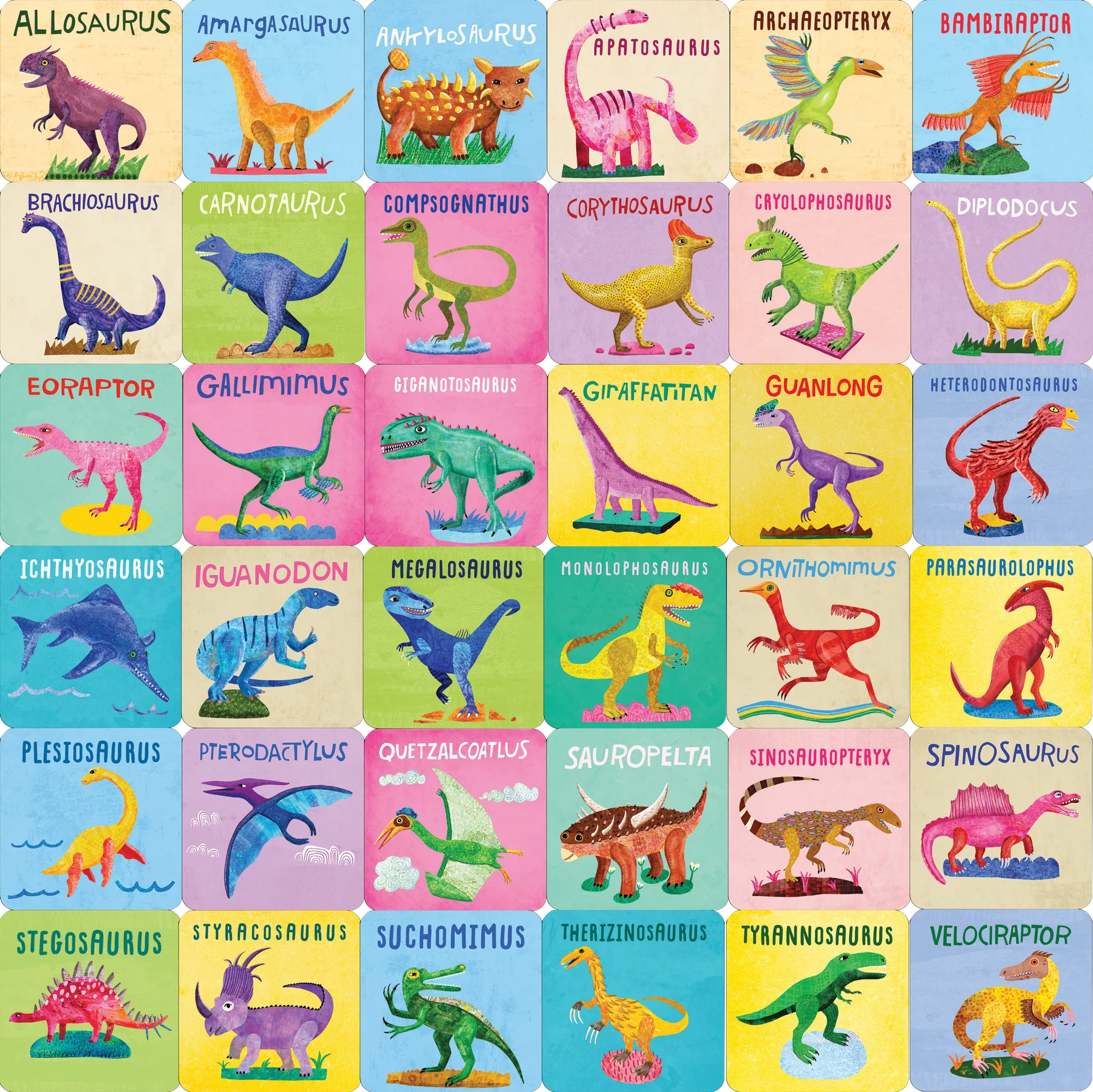 Dinosaurs Memory Match Game
