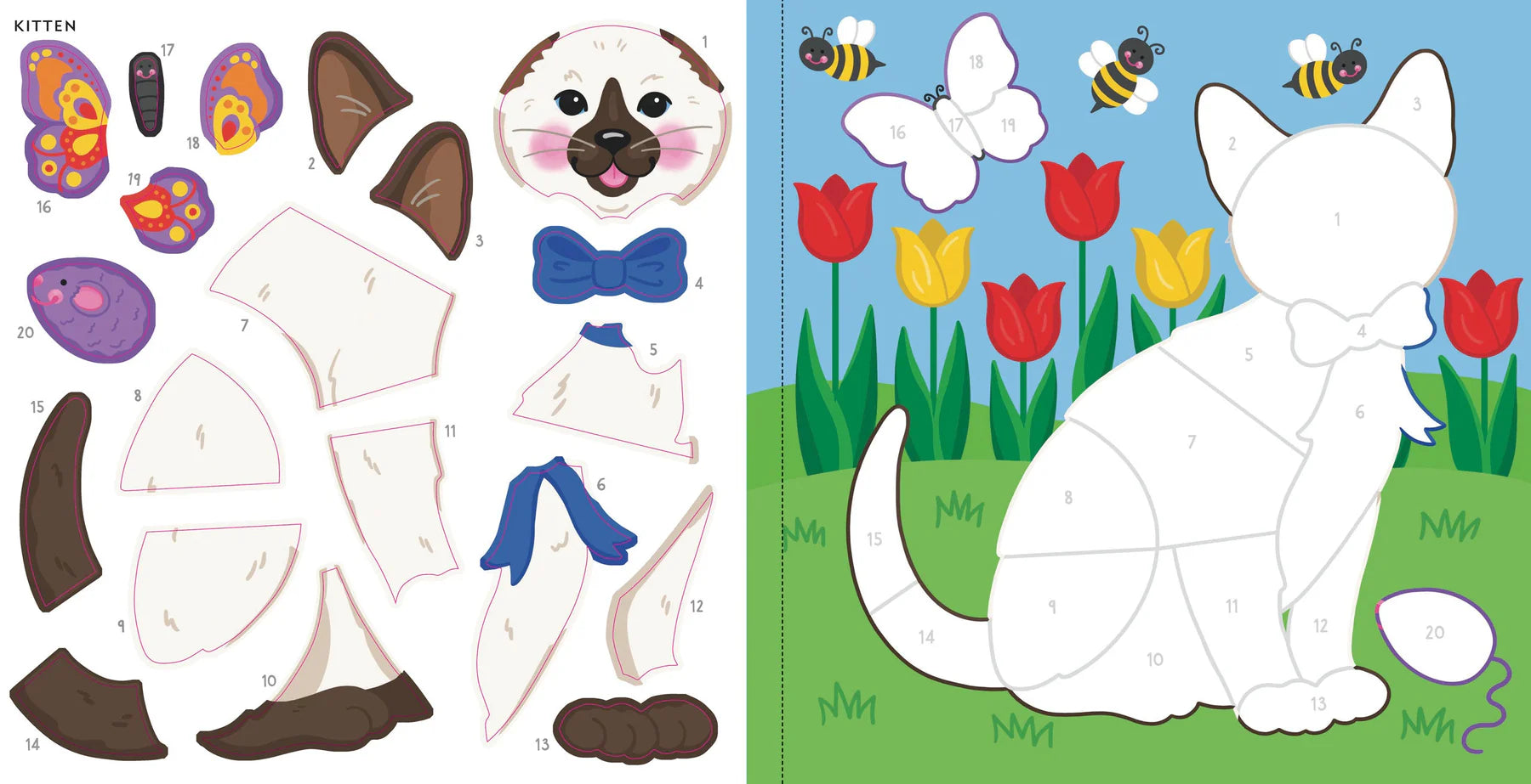 My First Colour-by-Sticker Book, Furry Friends