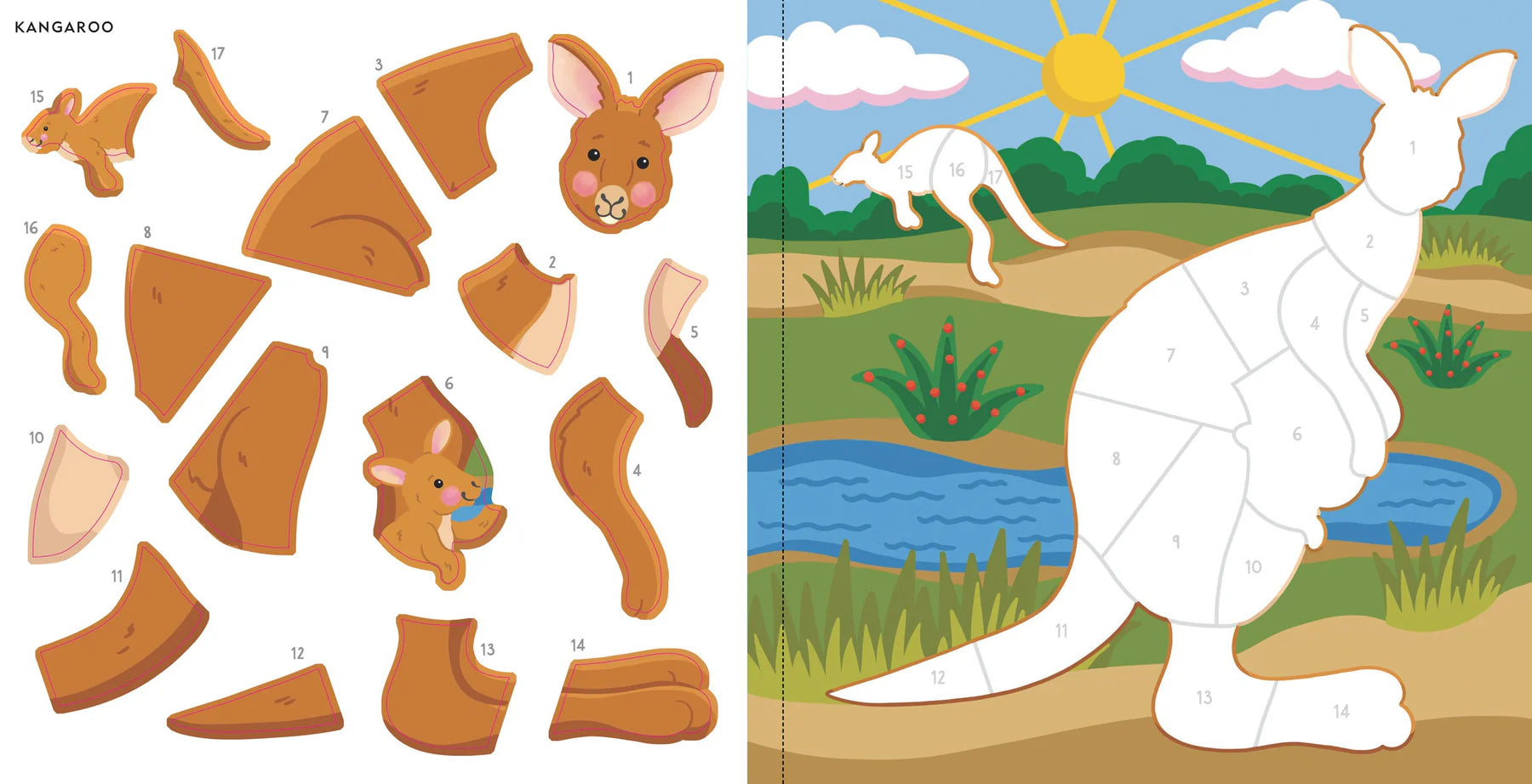 My First Colour-by-Sticker Book, Furry Friends
